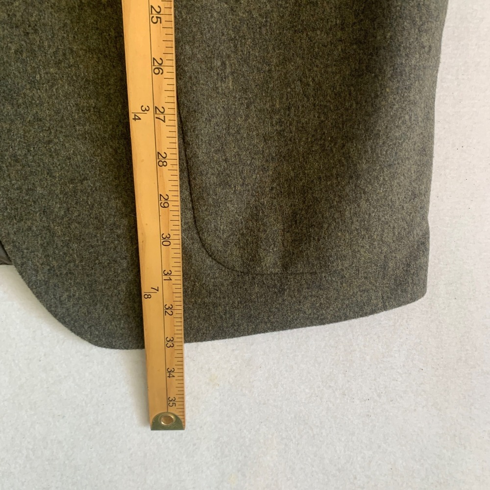 Hugo Boss Sport Coat Mens 42R Olive Original Loden Wool Made USA Heritage Alpine - Picture 12 of 13